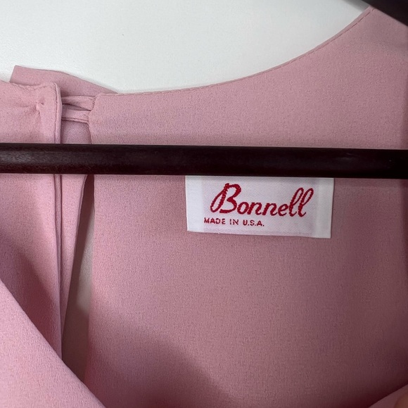 Vintage Bonnell Embroidered Crepe Long Sleeve Dress - Picture 7 of 10